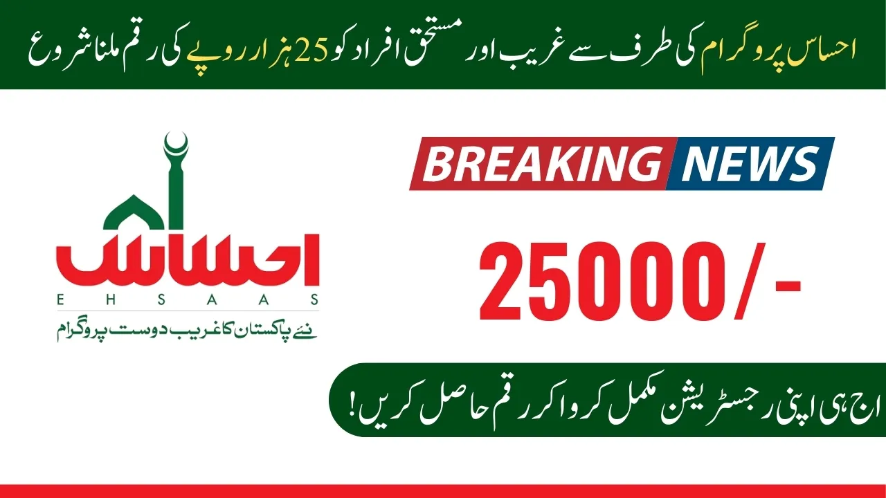 Ehsaas Program 25000 Payment Release 2024 (